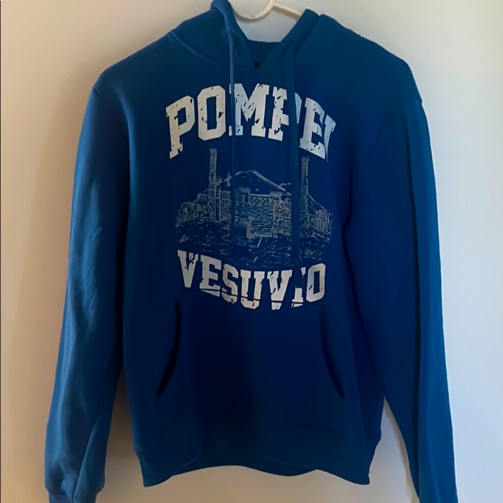 Blue Pompei Hoodie